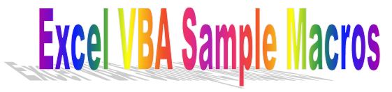 Excel Macro Sample Page Index